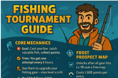 Kingshot Fishing Tournament infographic